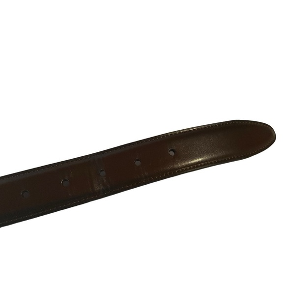 Tommy Hilfiger Brown Leather Belt Size 40 - Picture 7 of 8